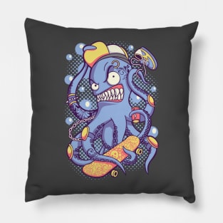 Skater Octopus Pillow