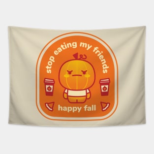 Stop Eating My Friends (Light Colorway) Tapestry