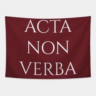 Acta Non Verba Tapestry