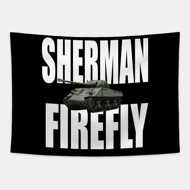 Sherman Firefly Tank Tapestry by Dirty Custard Designs 