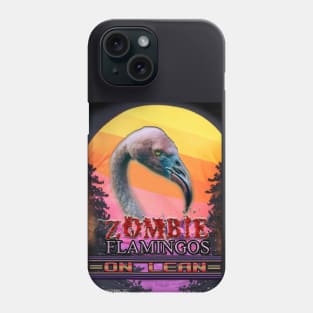 Zombie Flamingos on Lean Phone Case