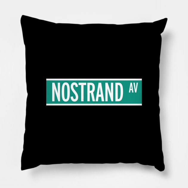 Nostrand Av Pillow by Assertive Shirts