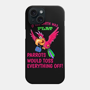 Parrot tossing mug Phone Case