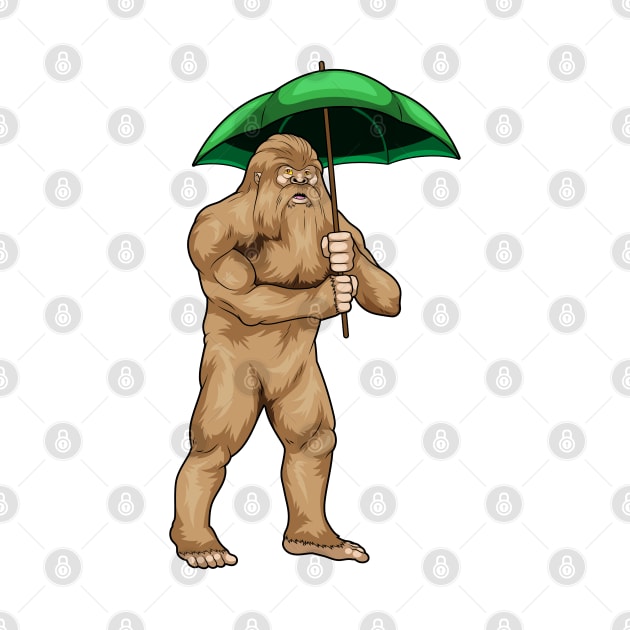 Bigfoot Halloween Umbrella by Markus Schnabel