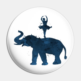 Elephant and ballerina Pin