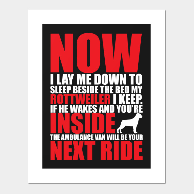 Now I Lay Me Down To Sleep Rottweiler Prayer T Shirt Rottweiler