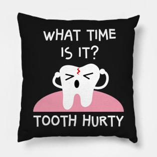 Tooth Hurty Pun Joke Pillow