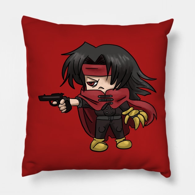 Vincent Valentine Chibi Final Fantasy 7 Pillow by Gamers Utopia