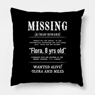 MISSING Flora white Pillow