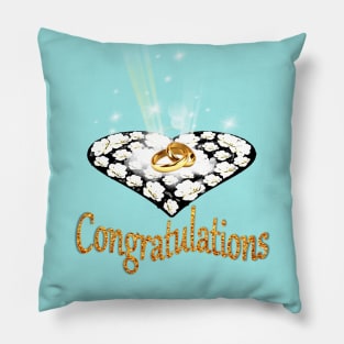 Wedding Day Congratulations Gift Pillow