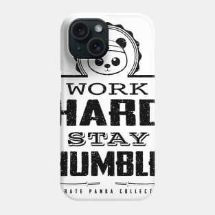 Karate Panda Work hard, Stay humble lights Phone Case