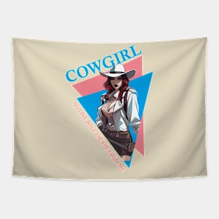 cowgirl art Tapestry