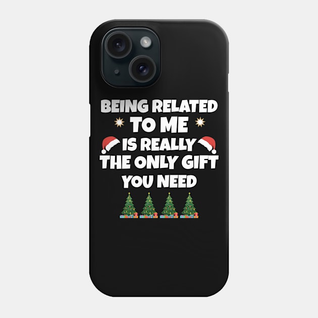 funny christmas being related to me Phone Case by Work Memes