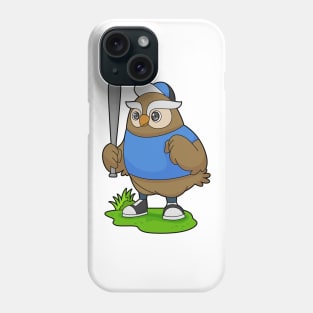 Owl Baseball Baseball bat Phone Case