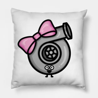 Cutest Turbo - Pink Bow Pillow