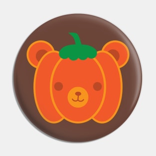 Kawaii Halloween Pumpkin Bear Pin