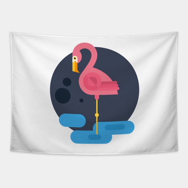 Flamingo Tapestry by Favete