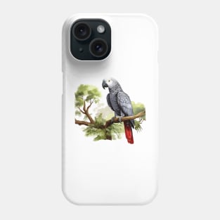 African Grey Parrot Phone Case