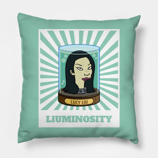 Lucy Liu "Liuminosity" Pillow by LiunaticFringe