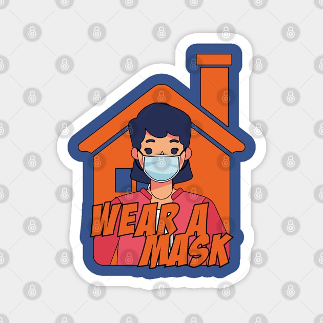 Wear A Mask Magnet by sagitarius