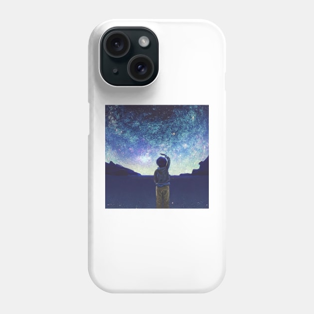 Starry Night Sky of Saturn Phone Case by D3monic