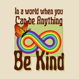 Be Kind Autism Infinity Butterfly Autism Awareness T-Shirt