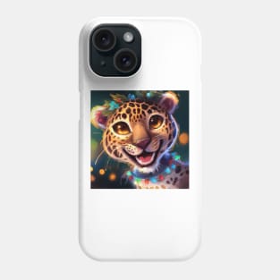 Cute Leopard Drawing Phone Case