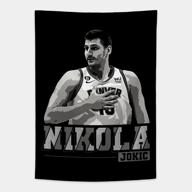 Nikola Jokic Tapestry by Aloenalone