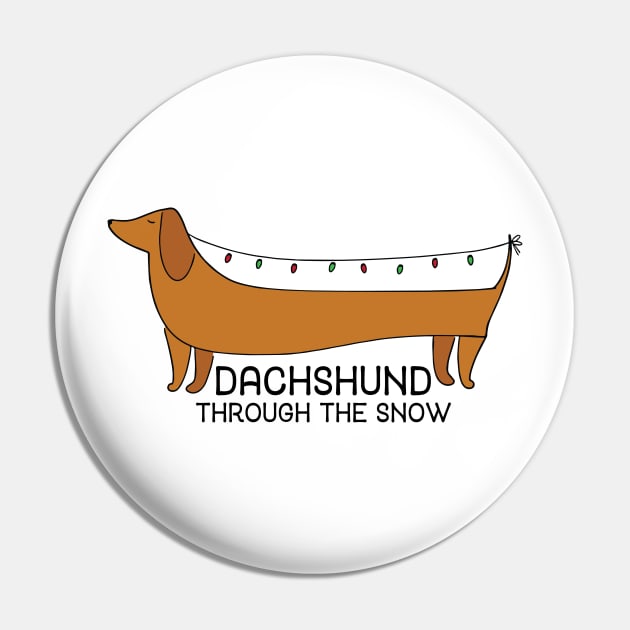 Dachshund Through the Snow Pin by Nataliatcha23