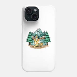 Phooey and Spot in the Mountain Lake Phone Case