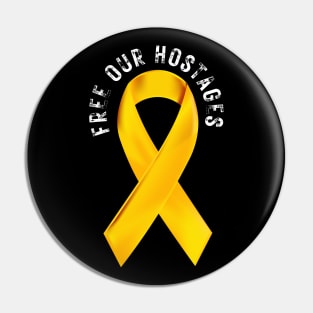 SUPPORT ISRAEL YELLOW Pin