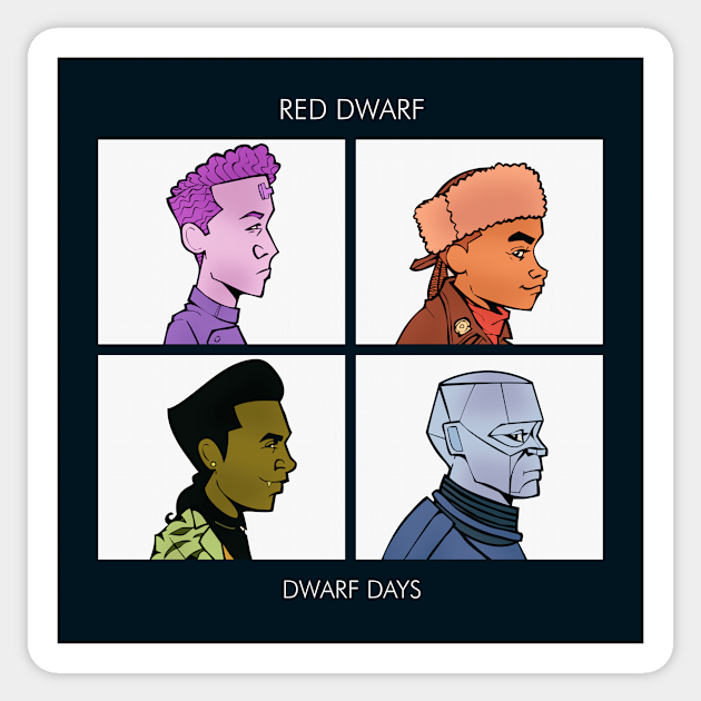 RED DWARF - DWARF DAYS - Tv Show - Sticker