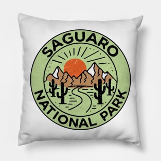 Saguaro National Park Arizona Cactus Mountains Laptop Pillow