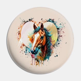 Horse Lover Art Pin