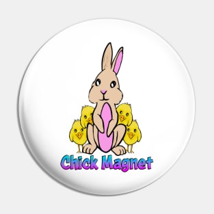 Bunny Chick Magnet Pin