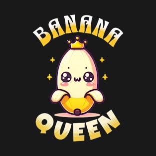 Banana Cartoon Cute Banana Queen T-Shirt