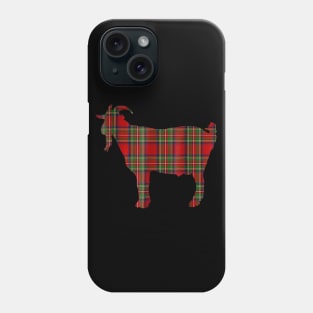 Stewart Plaid Goat Scottish Pride Tartan Phone Case