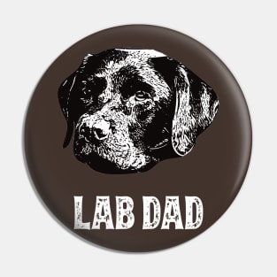 Labrador Retriever Dad Pin