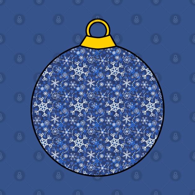 Christmas ornament Snow Blue by Nicostore