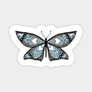 Fly With Pride: Demiboy Flag Butterfly Magnet