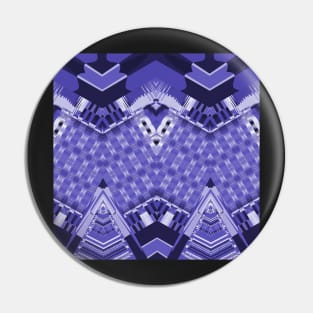 Ultra Violet Detailed Chevron Pattern Pin
