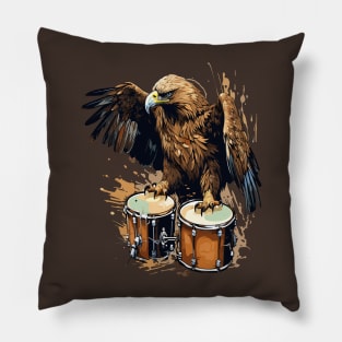 Eagle And Drum Pillow