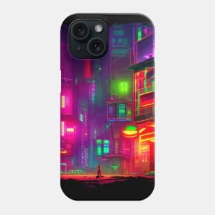 Japan Neon City Lights Phone Case