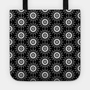 black and white seamless pattern design Tote