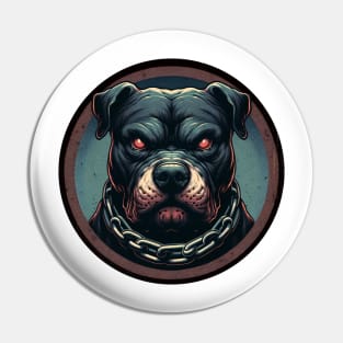 scary pitbull Pin