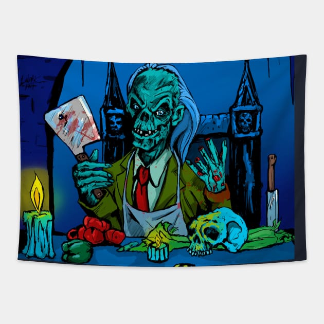 The Crypt Keeper Tapestry by Art Of Lunatik