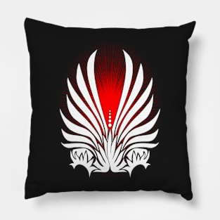 Wings in Red Pillow