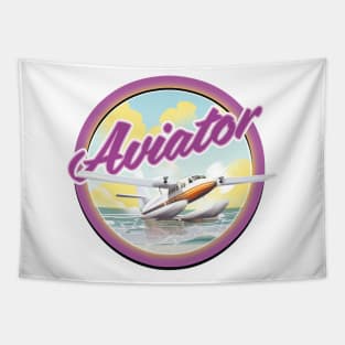 Aviator travel logo Tapestry