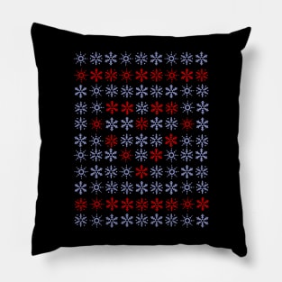 Merry Christmas Snow / snowflakes pattern Pillow