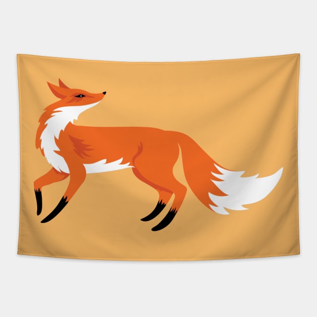 Curious Fox Tapestry by SWON Design